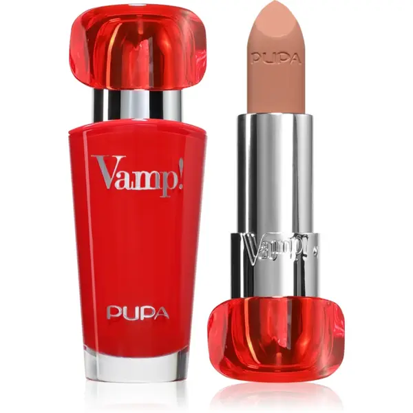 PUPA Milano Vamp! Luminous Lipstick ruj pentru buze culoare 105 Light Chestnut 3.5 g