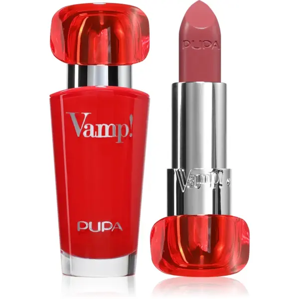 PUPA Milano Vamp! Luminous Lipstick ruj pentru buze culoare 104 Ancient Rose 3.5 g