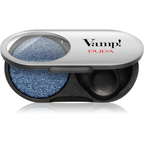 PUPA Milano Vamp! Radiant Baked Eyeshadow fard de culoare vibranta si lunga durata culoare 307 Denim Blue - METALLIC 1 g