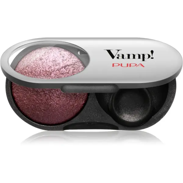 PUPA Milano Vamp! Radiant Baked Eyeshadow fard de culoare vibranta si lunga durata culoare 104 - Deep Plum 1 g