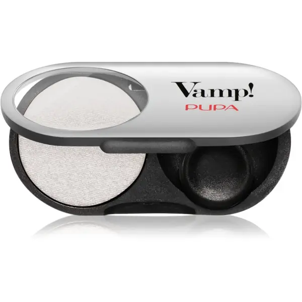 PUPA Milano Vamp! Radiant Baked Eyeshadow fard de culoare vibranta si lunga durata culoare 401 White Snow - WET & DRY 1 g