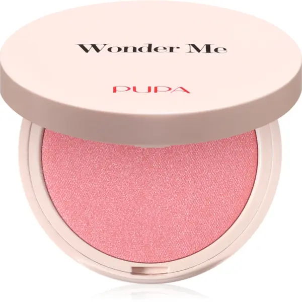 PUPA Milano Wonder Me Natural Effect Blush fard de obraz compact pentru un look natural culoare 001 Thrill Me - Glow 4 g
