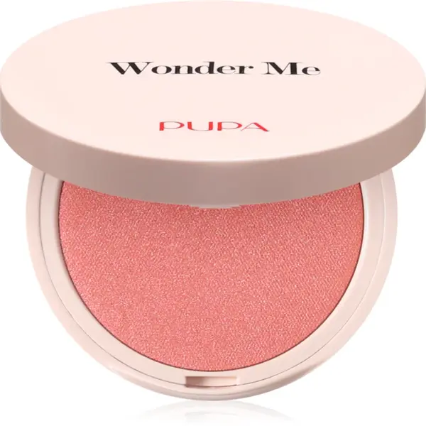 PUPA Milano Wonder Me Natural Effect Blush fard de obraz compact pentru un look natural culoare 004 True Love - Matt 4 g