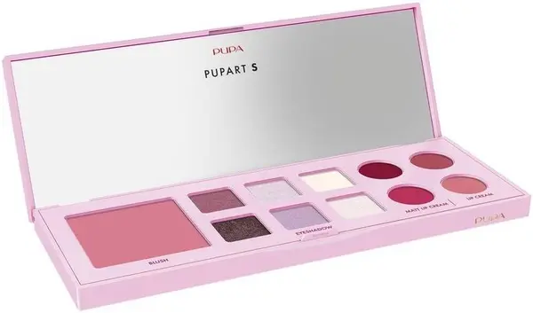 Pupa Paletă de machiaj Pupart S, 002 Pink, 11 culorile
