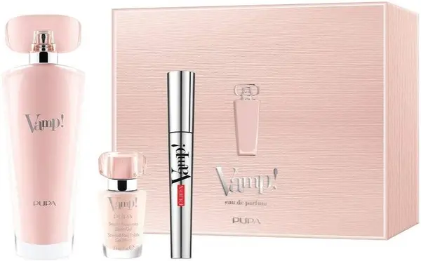 Pupa Set Vamp! Pink - Apă de parfum, rimel și lac de unghii, 50 + 2 х 9 ml