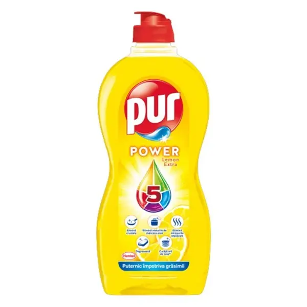 Pur Detergent pentru vase, 450 ml, Lemon