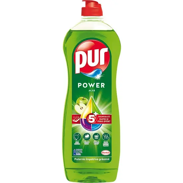 Pur Detergent pentru vase, 750 ml, Apple