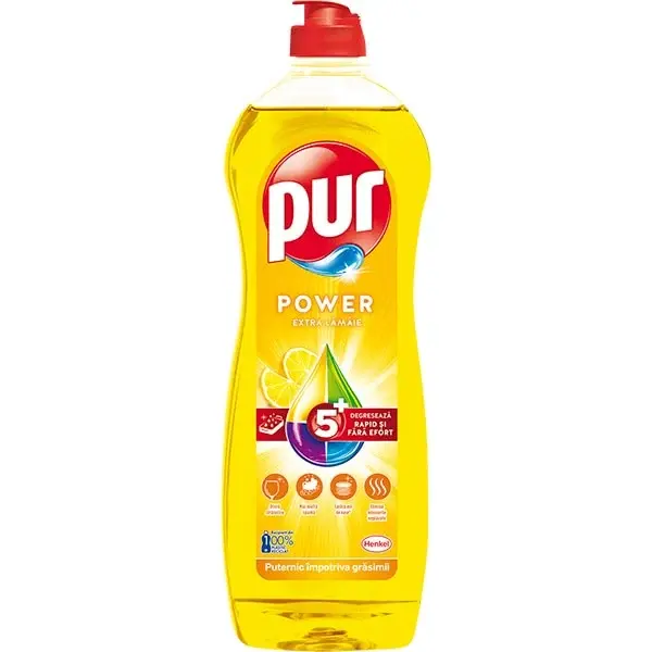 Pur Detergent pentru vase, 750 ml, Lemon