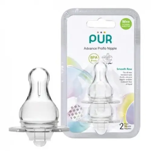 Pur set tetine silicon advanced M 3-6 luni, 2 bucati (1812) Zephyr Labs