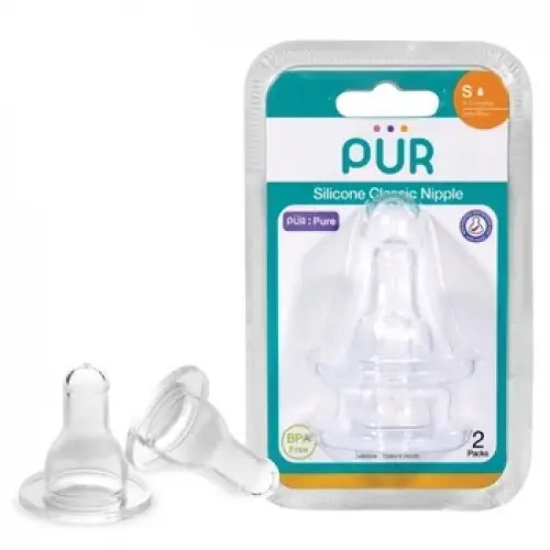 Pur set tetine silicon classic S 0-3 luni, 2 bucati (3205) Zephyr Labs