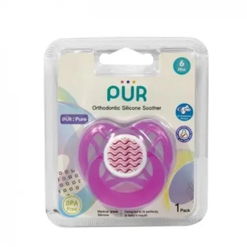 Pur suzeta ortodontica din silicon simetrica +6 luni (14044) Zephyr Labs