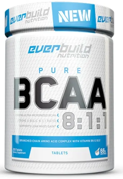 Pure BCAA 8:1:1, 200 tablete, Everbuild