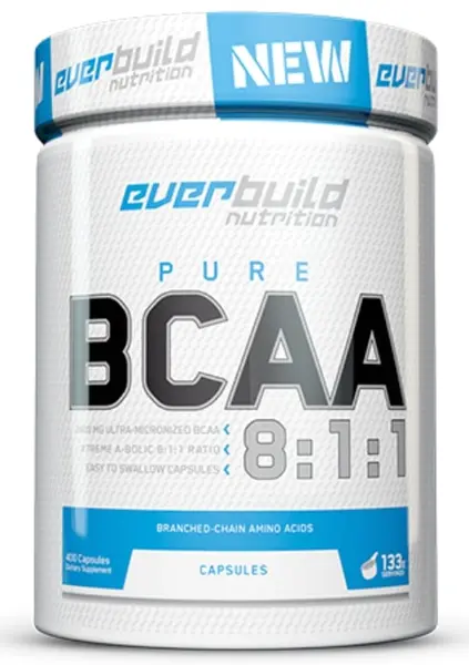 Pure BCAA 8:1:1, 400 capsule, Everbuild