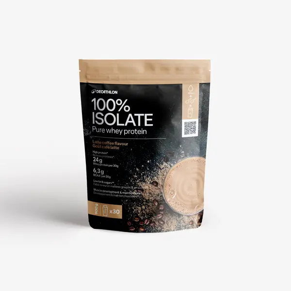 Pure whey proteină 100% izolat café latte 900g