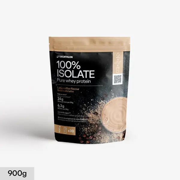 Pure whey proteină 100% izolat café latte 900g