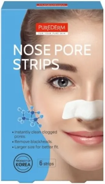 Purederm Plasturi pentru nas Crystal Nose Pore Strip, 6 buc