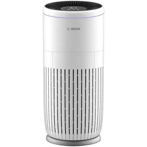 Purificator de aer Bosch Air 6000, CADR 600m3/h, Prefiltru, filtru HEPA H13, filtru carbon activ, filtru antibacterian, senzor temperatura si umiditate, senzor de praf (Alb)