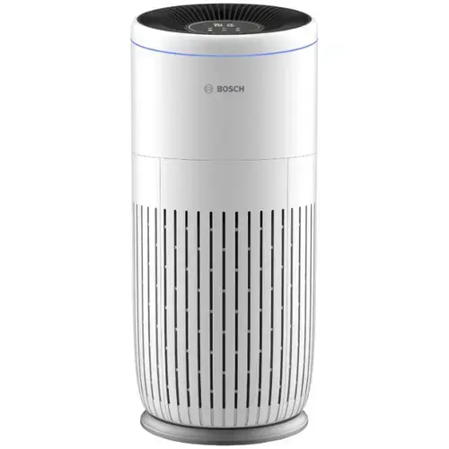 Purificator de aer Bosch Air 6000 Wi-Fi, CADR 600m3/h, Prefiltru, Filtru HEPA H13, filtru carbon activ, filtru antibacterian, senzor temperatura si umiditate, senzor de praf (Alb)