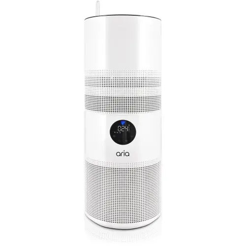 Purificator de aer Hybrid Aria MAP-ZK-H2025-U29W, Acoperire 25 m patrati, Booster de aer, Flitru Hepa H13, Lampa UV-C, Eficienta curatare aer PM2.5, Fitoremediere, Alb
