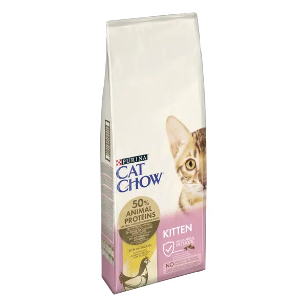 PURINA CAT CHOW KITTEN, Pui, 15 kg