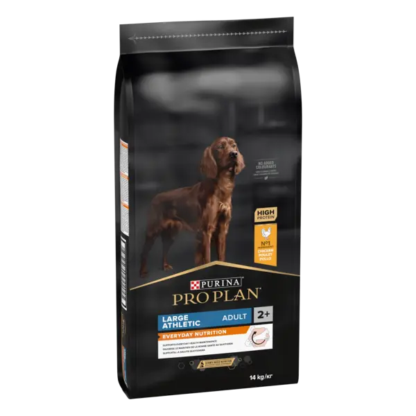 PURINA PRO PLAN ADULT Everyday Nutrition, Talie Mare Atletică, Pui, 14 kg