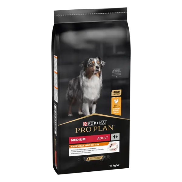 PURINA PRO PLAN ADULT Everyday Nutrition, Talie Medie, Pui, 14 kg