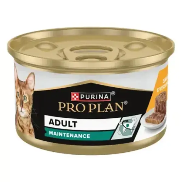 PURINA Pro Plan Adult Maintenance, Pui, conservă hrană umedă pisici, (pate), 85g