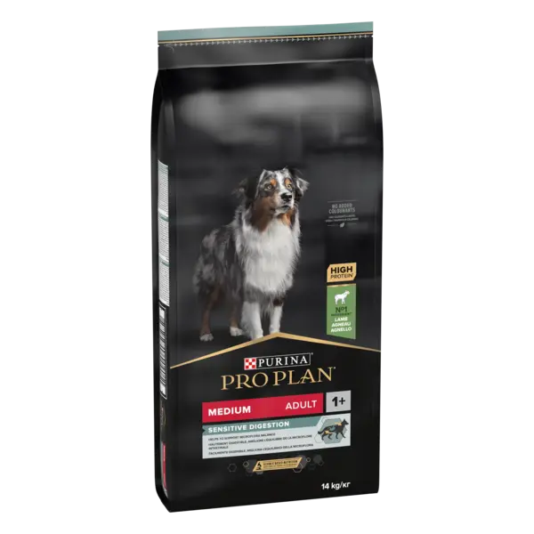 PURINA PRO PLAN ADULT Sensitive Digestion, Talie Medie, Miel, 14 kg