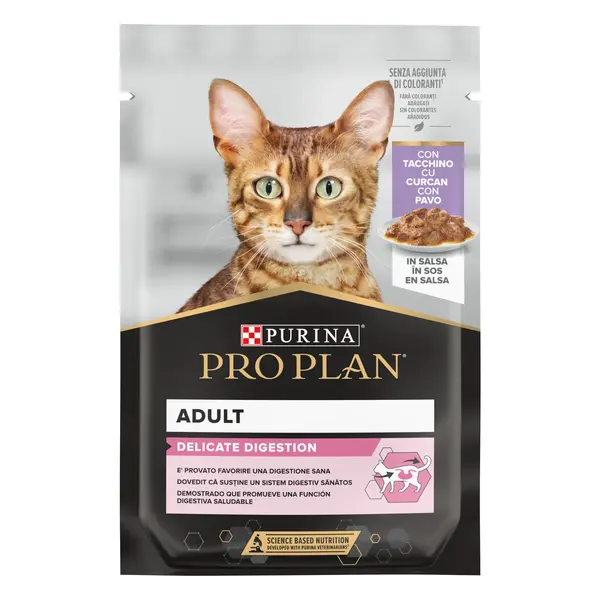 PURINA PRO PLAN DELICATE NUTRISAVOUR, Curcan, 85 g