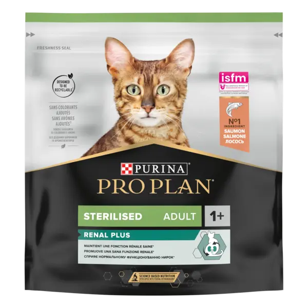 ​PURINA PRO PLAN STERILISED Renal Plus, Somon, 400 g