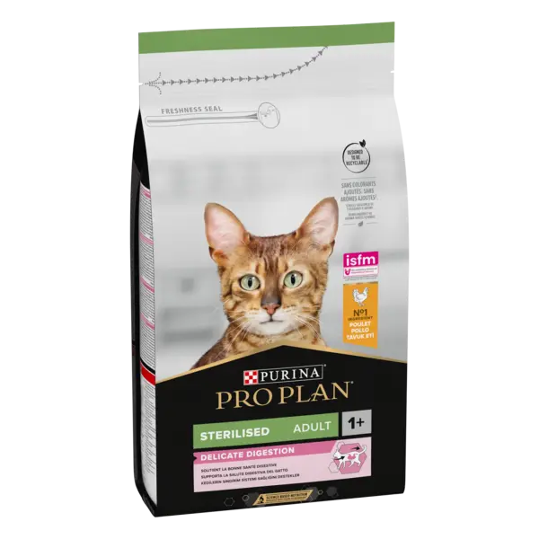 ​PURINA PRO PLAN STERILISED Sensitive Digestion, Pui, 1.5 kg