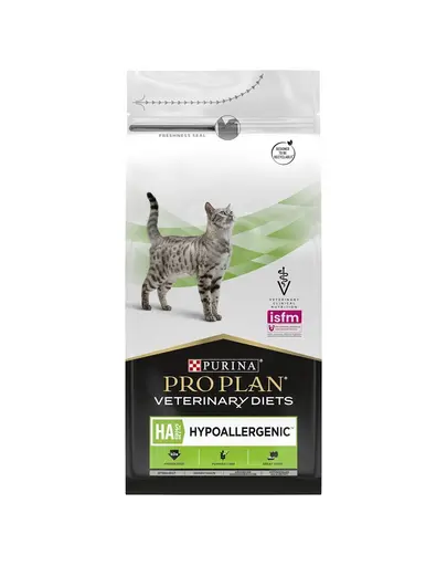PURINA PRO PLAN Veterinary Diets Feline HA Hypoallergenic 2,6 kg (2x1,3 kg) hrană uscată dietetică pisici, pentru alergii alimentare