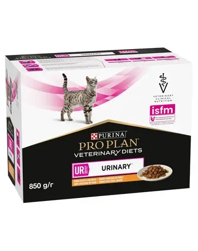 PURINA PRO PLAN Veterinary Diets Feline UR St/Ox Urinary cu pui 10x85 g
