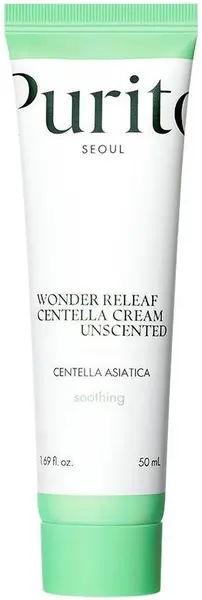 Purito Seoul Wonder Releaf Centella Cremă de față, fără parfum, 50 ml