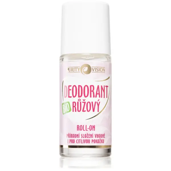 Purity Vision BIO Deodorant roll-on cu apă de trandafiri 50 ml