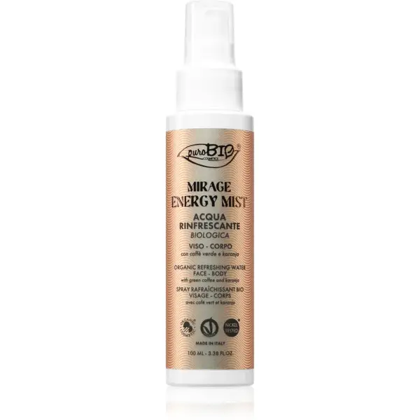 puroBIO Cosmetics Mirage Energy Mist spray de corp racoritor pentru femei 100 ml