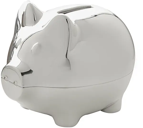 Pușculiță placată cu argint Widdop Bambino - Purcel Piggy