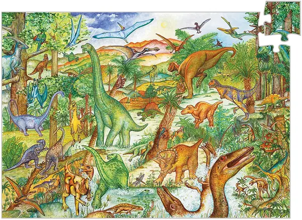 Puzzle 100 piese - Observation - Dinozauri | Djeco