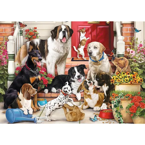 Puzzle 1000 de piese - Hidden Shapes - Doggy Fun | Trefl