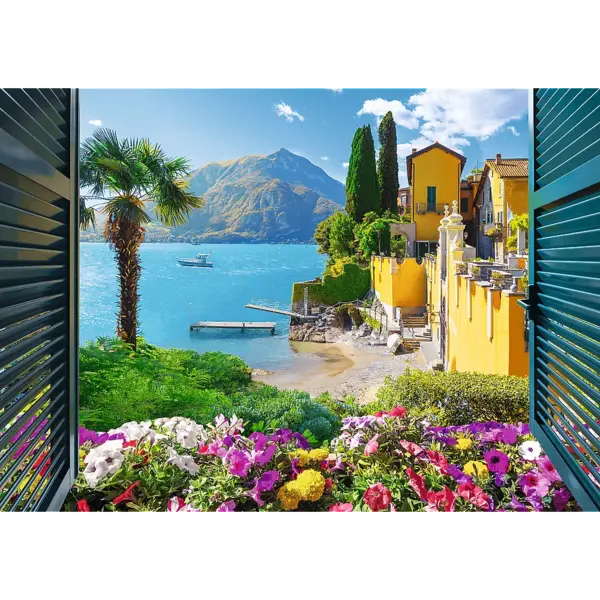 Puzzle 1000 de piese - Vedere spre Lacul Como | Trefl