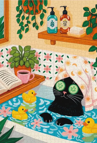 Puzzle 1000 piese - Cat Spa | Balvi