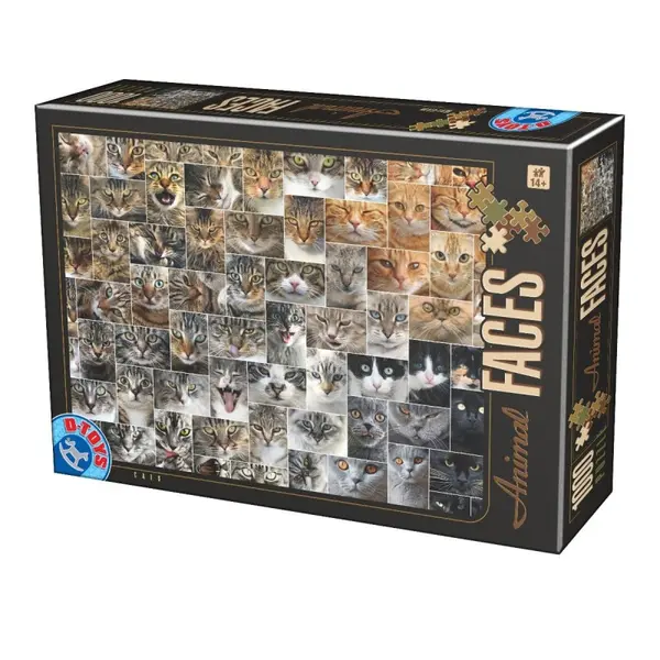 Puzzle 1000 Piese D-Toys, Fete de Pisici