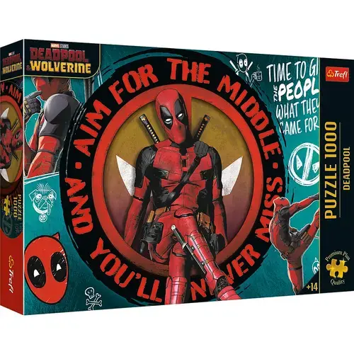Puzzle 1000 piese - Deadpool si Wolverine - Premium Plus - Trefl