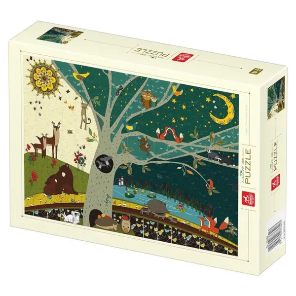 Puzzle 1000 Piese, Deico, Natura - Zi si Noapte