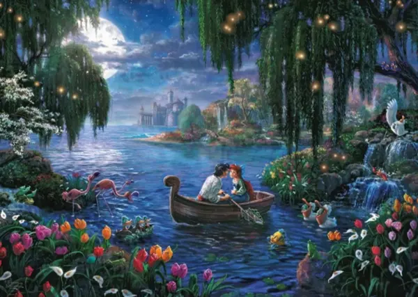 Puzzle 1000 piese - Disney Dreams Collection - Mica Sirena si Printul Eric | Schmidt