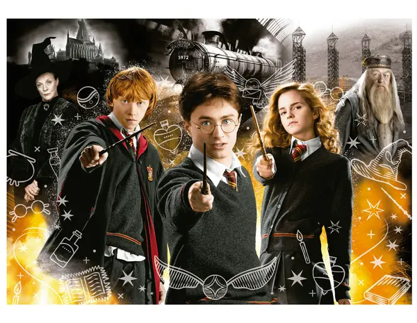 Puzzle 1000 piese - Harry Potter - Neon - Model 1 | Educa