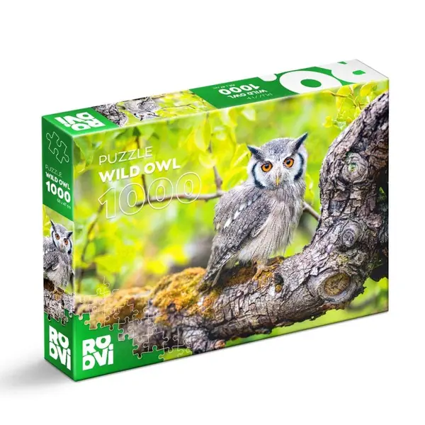 Puzzle 1000 Piese, Roovi, Bufnita Salbatica de James Rushforth