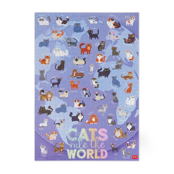 Puzzle 1000 piese - Vintage Memories - Kitty | Legami