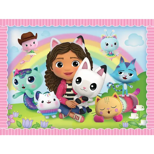 Puzzle 2 in 1 - Gabby's Dollhouse - Gabi si prietenii ei | Trefl