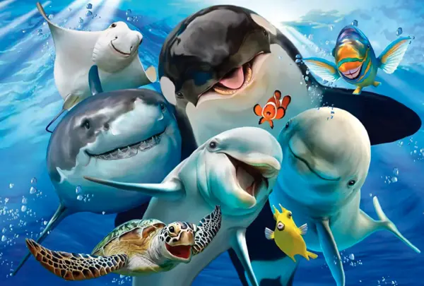 Puzzle 200 piese - Underwater Friends | Schmidt